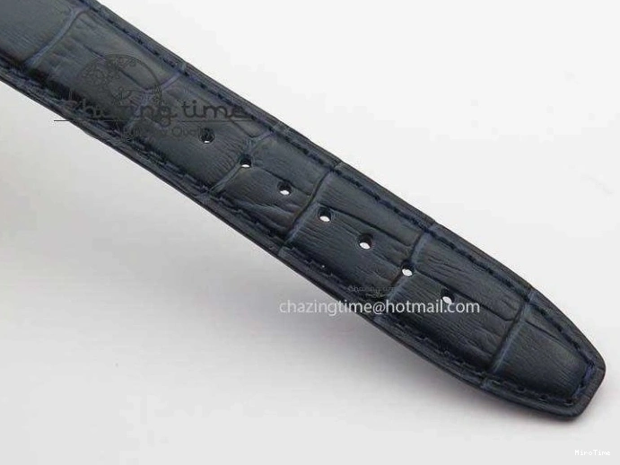 MIROTIME 1227 ZeroBulk Portuguese IW5444 SS Blue Dial On Blue Leather Strap A 7255